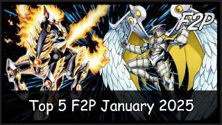 Top 5 Best FREE TO PLAY Decks in January 2025 (With Duel Replays) [Yu-Gi-Oh! Duel Links F2P]