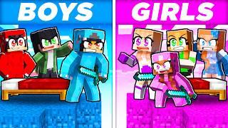 BOYS vs GIRLS Bedwars In Minecraft!