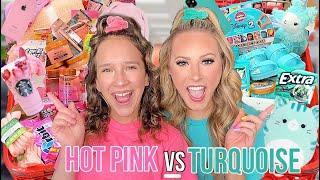 PINK  VS TURQUOISE  TARGET SHOPPING CHALLENGE!