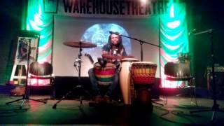 Othnell Mangoma Moyo improvising on 2 drums