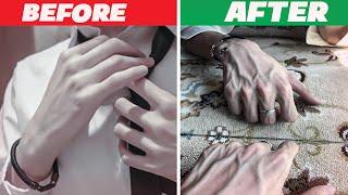 get Veiny hands permanently / in Less than 3 min at Home /