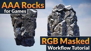 AAA Rocks for Games - RGB Masked Workflow Tutorial