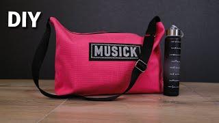 آموزش دوخت کیف ورزشی How to sew a sports bag /DIY sports bag /