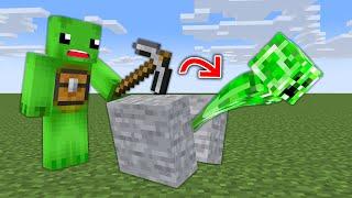 Minecraft dar Daca Sparg un Block se Spawneaza un Mob Random !