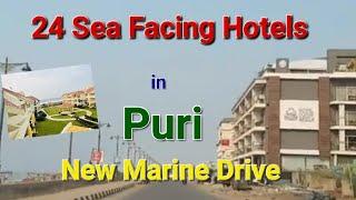 24 Sea facing hotels in Puri New Marine Drive road with contact details