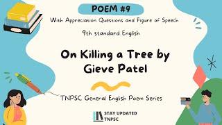 On Killing a Tree from 9th English  TNPSC General English Poem Series  Complete Notes with PDF 