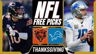 BEARS vs LIONS Thanksgiving Day NFL Picks and Predictions (Week 13) | NFL Free Picks Today