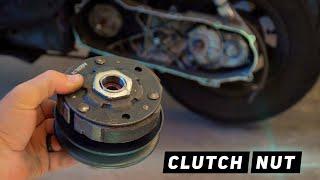 EASY Clutch Nut Removal WITHOUT Compressor Tool! | Mitch's Scooter Stuff