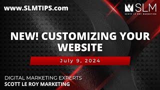 NEW! Customizing your Website 7/9