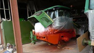 John Deere Tractor Restoration Part 2 | Sandblast & Primer!