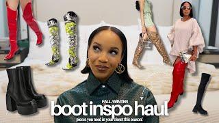 Style Inspo: Fall/Winter Boot Haul! "Thick Thighs Approved" How To Style + Affordable | Vlogtober