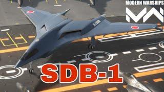 New SDB-1 Heavy Fast powerful Bomber alpha version gameplay modern warship