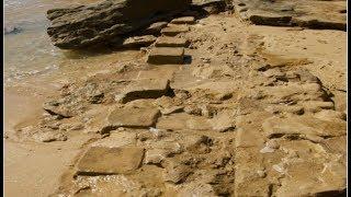 Restos romanos encontrados en una playa de Cadiz 2018.