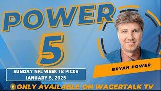 NFL Week 18 Picks, Predictions and Best Bets | NFL Player Props Today | Power 5 for 1/5/15