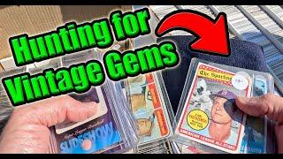 Hunting for Vintage Sports Card Gems #fleamarketfinds #sportscards #sportsmemorabilia