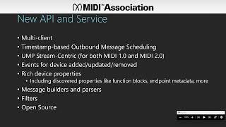 Microsoft MIDI 2.0 Driver and API NAMM 2024