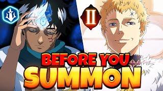 BEFORE YOU SUMMON: THIRD EYE RHYA & 2nd JULIUS SKILL PAGE! | Black Clover Mobile