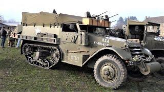 Historischer Oldtimer Military Convoy- The Battle of the Bulge  Manhay, Belgium am 10.12.2022