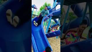 Cutest baby zigzag sliding with papa#shorts #viral