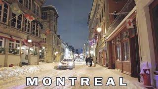 Walk in Old Montreal after the Snowstorm Winter 2023