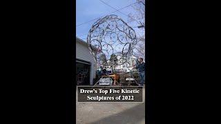 Top Five Kinetic Sculptures of the Year. Bicycle Parts and Scrap Metal Welded Art