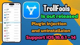 New TrollFools is out released | Support iOS 16.6.1 - 14 | Plugin injection and uninstallation