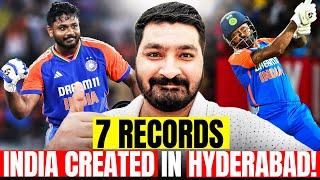 7 Records by Indian team  last night in Hyderabad | Sanju Samson | Cricket Videos | India |