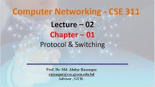 Lecture – 02 Chapter – 01 Protocol & Switching @Dulal-CSEcode , @CSE & @Green University