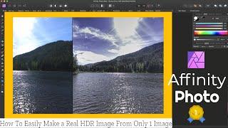 How To Easily Create an HDR Image From Only 1 Image In Affinity Photo