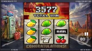 BIG WIN On Route 777 Slot Machine from ELK Studios