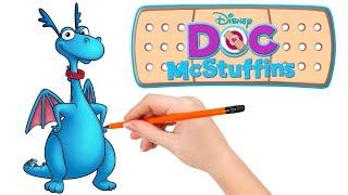 How to draw Stuffy from Doc McStuffins