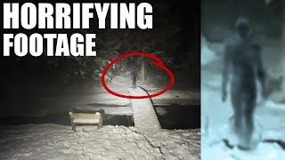 HORRIFYING Shadow Ghost in Snowy Woods (Very Scary)