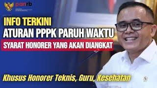 INFO TERKINI..! ATURAN SYARAT PENGANGKATAN HONORER JADI PPPK PARUH WAKTU ?