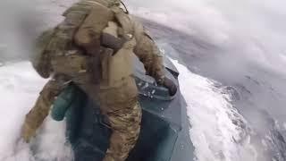 Coast Guard Captures Submersible Smuggling Drugs - 4K AI Upscaled Footage