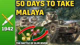 When 30 Tanks Routed 8000 men  - The Battle of Slim River Animated