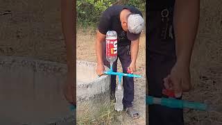 He make impressive manual water pump #shorts #diy