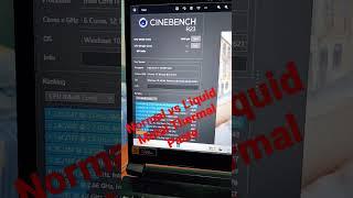 i7 10750H Cinebench R23 Normal vs Liquid Metal Paste