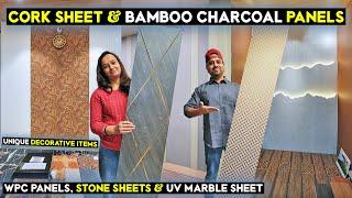 Decorative Cork Sheet & HDHMR Panels | Designer Bamboo Charcoal Panels | One Stop Interior Solutions