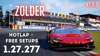 FERRARI 296 GT3 | ZOLDER 1.27.2 | HOTLAP + FREE SETUP | ACC v1.9