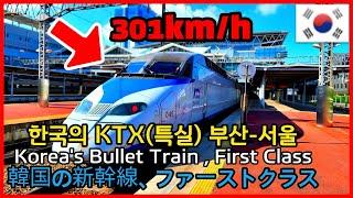 How about the Korea's fastest train KTX first class trip? Busan to Seoul