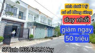 nhà dưới 1 tỷ có sổ hồng riêng chủ giảm thêm 50 triệu | gần chợ Bình Chánh | Nhà Bình Chánh giá rẻ