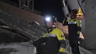 Anche i Vigili del Fuoco di Siena al crollo del cantiere a Firenze