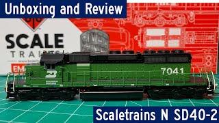 SD40-2 N-Scale Locomotive by ScaleTrains | Unboxing and Review | CCMR Railcar Reviews