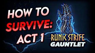 Surviving the GAUNTLET: Act 1 | Path of Exile 3.25 Settlers of Kalguur