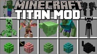Minecraft TITAN MOD / FIGHT OFF THE EVIL ZOMBIE TITANS!! Minecraft