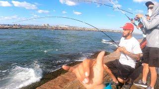 Jetty Fishing! Mullet run Fun at Packery/ Corpus Christi TX