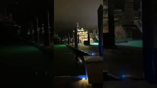 Stunning Marina Views at Night #MarinaLife #NightViews #LuxuryYacht