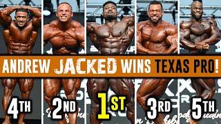 LIVE REACT  ANDREW JACKED WINS TEXAS PRO! Milos Sarcev + Lee Priest + Stanimal