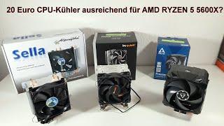 Drei Kühler bis 20€ im Test feat. AMD RYZEN 5 5600X + Boxed Kühler