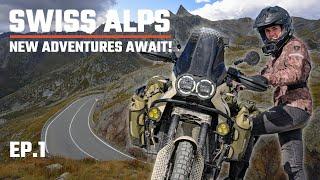 Starting my SWISS Alps SOLO motorcycle trip - Exploring the mountains - Great St Bernard pass - EP.1